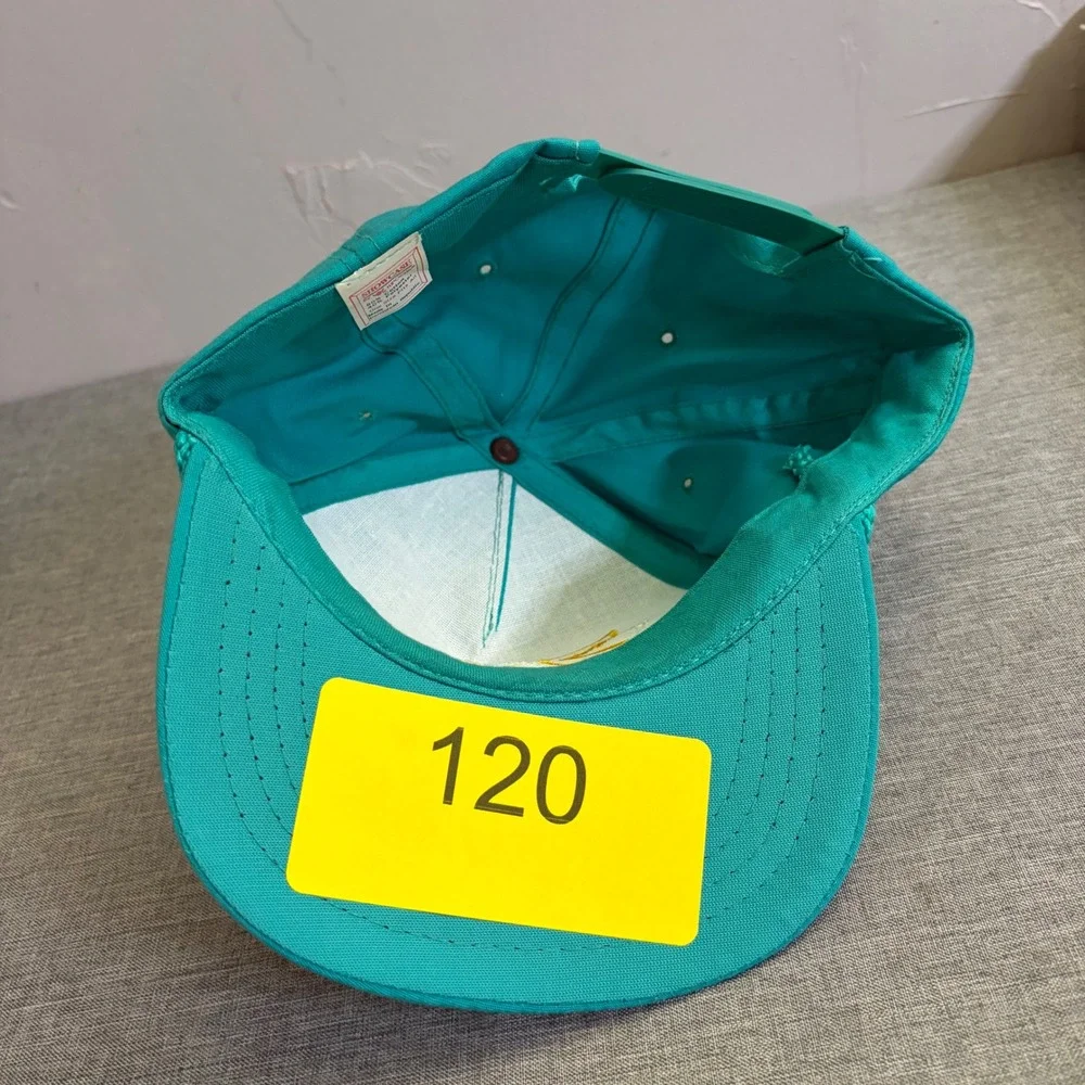 Yupoong Showcase Hat Mens OSFA Teal‎ Surge Zoner Vintage 90s Retro Snapback Rope